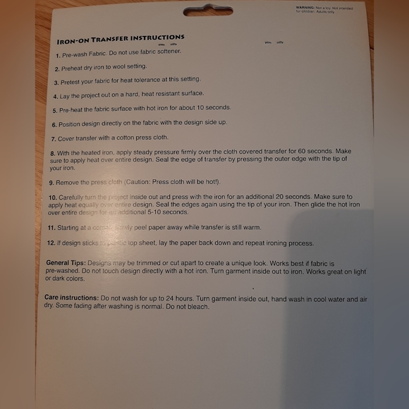 Iron on transfer calico owl 9 x 13 inch - Picture 2 of 2